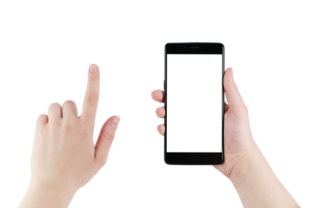 istock female teen hands using smartphone isolated on white 1500900563