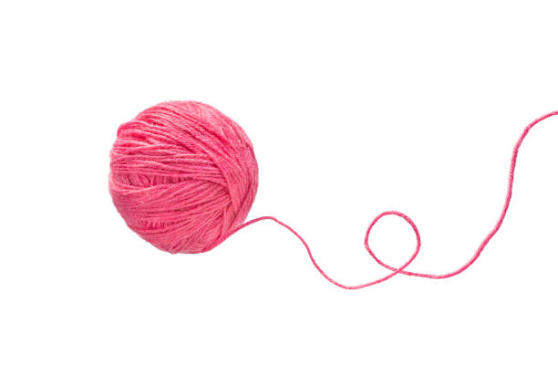 istock Ball of yarn on white background. 1500902094