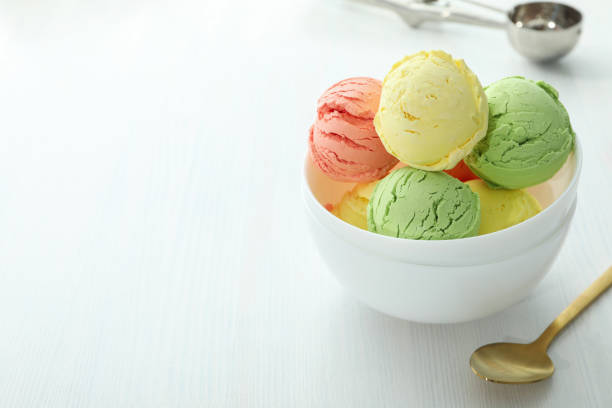 istock Concept of summer food, ice cream, space for text 1500903369