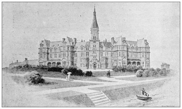 istock Antique image from British magazine: Slieve Donard Hotel, Newcastle, County Down 1500903931