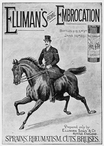 Antique advertisement from British magazine: Elliman's Royal Embrocation