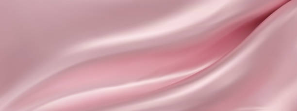 istock Abstract pink silk vector background. Luxury pink cloth or liquid wave. Abstract or pink fabric texture background. pink Cloth soft wave. Creases of satin, silk, and Smooth elegant cotton. 1500908741