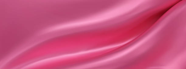 istock Abstract pink silk vector background. Luxury pink cloth or liquid wave. Abstract or pink fabric texture background. pink Cloth soft wave. Creases of satin, silk, and Smooth elegant cotton. 1500908765