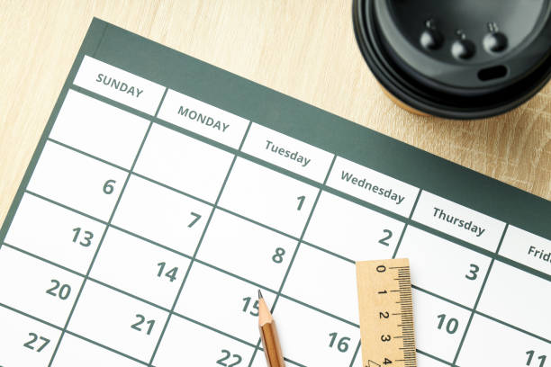 istock Concept of event planning and work planning, close up 1500910792