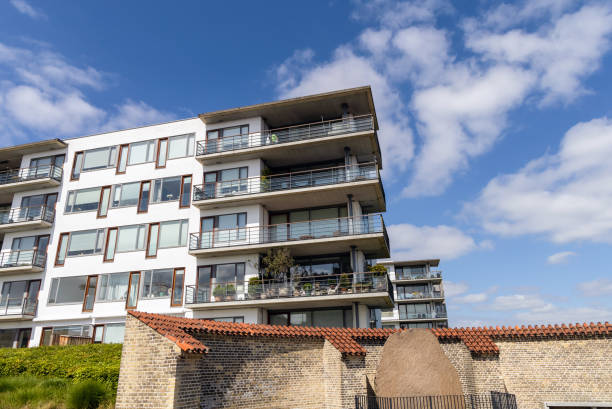 istock Residential building against the blue sky. 1500912106