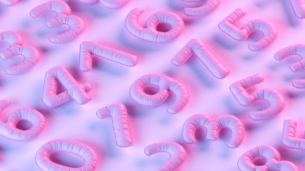 istock Random Number  Balloons, Back to School Background, Neon Lighting 1500914148