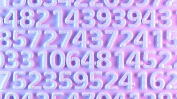 Random Number  Balloons, Back to School Background, Neon Lighting