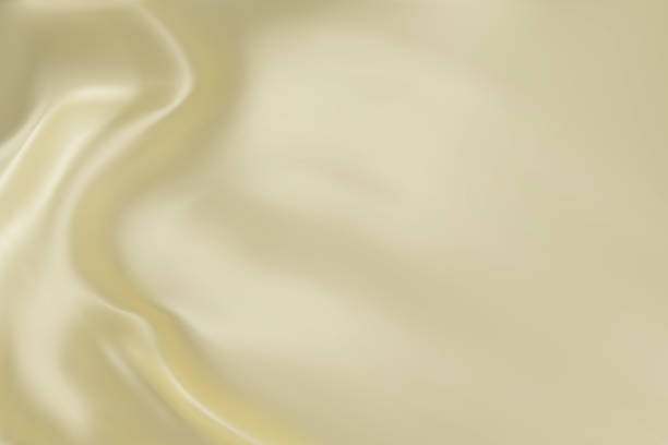 istock Close-up texture of natural cream silk. Light yellow fabric smooth texture surface background. Smooth elegant silk in Sepia toned. Texture, background, pattern, template. 3D vector illustration. 1500915649