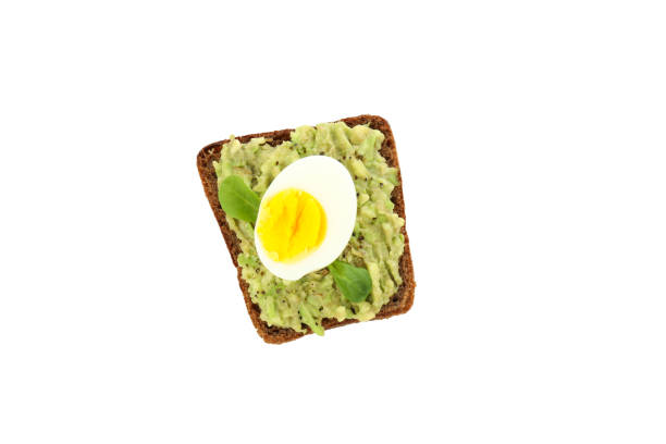istock Tasty sandwich with egg isolated on white background 1500915705