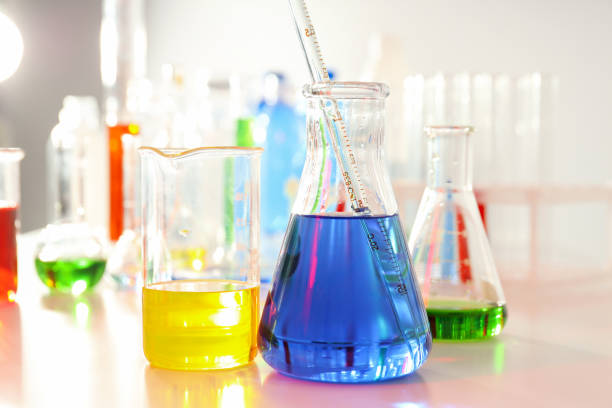 istock Concept of science and research with laboratory accessories 1500918545