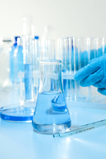 istock Concept of science with different test tubes 1500918829