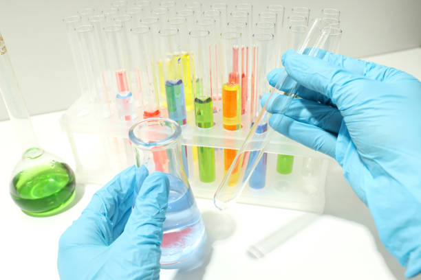 istock Concept of science and research with laboratory accessories 1500918952