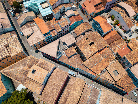 view on the roofs of historic Pelourinho of Salvador da Bahia