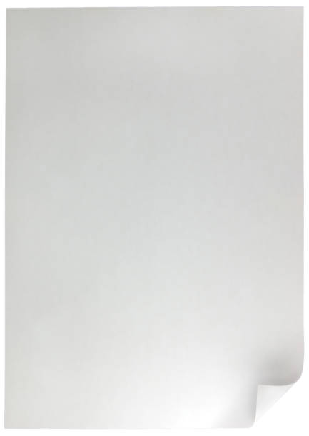 istock White page curl background, large detailed A4 blank empty isolated vertical paper sheet copy space macro closeup, gentle corner shadow 1500928057