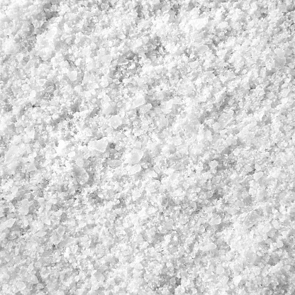 Detailed Coarse Salt Texture Pattern Background Flat Lay, Large Textured Copy Space Macro Closeup