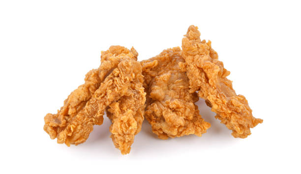 istock Fried chicken fillet isolated on white 1500930332