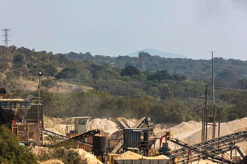 Sallies Sillica mining in Hartebeespoort, South Africa