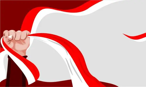 Vector illustration of indonesia independence day