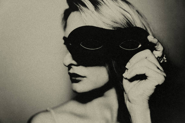 istock The lady with the mask. 1500933487
