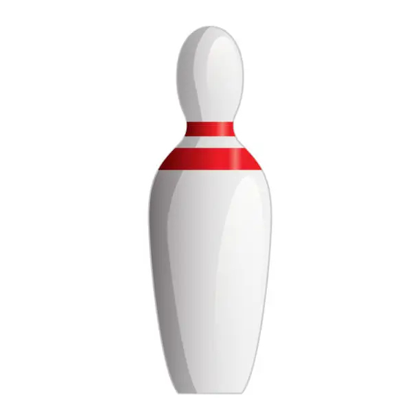 Vector illustration of Bowling pin icon.