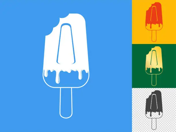 Vector illustration of Ice cream stick icon