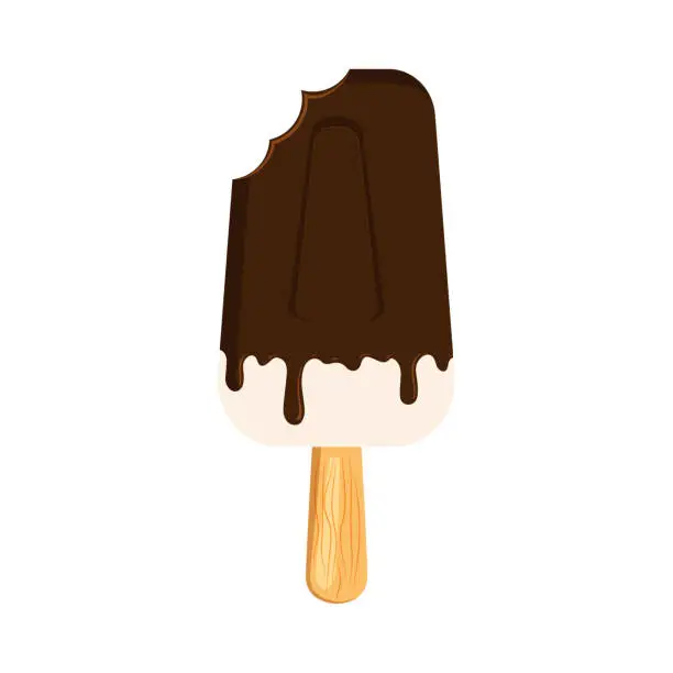 Vector illustration of Ice cream stick icon