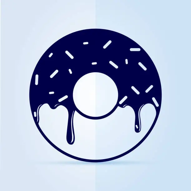 Vector illustration of Donut icon.