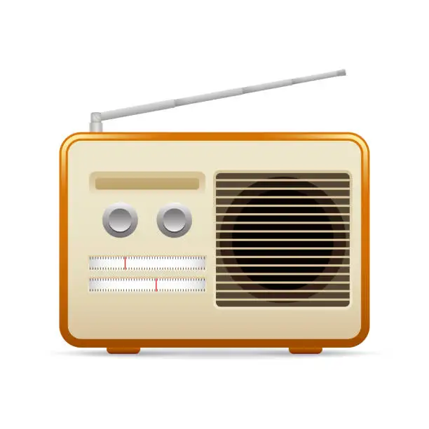 Vector illustration of Radio set icon