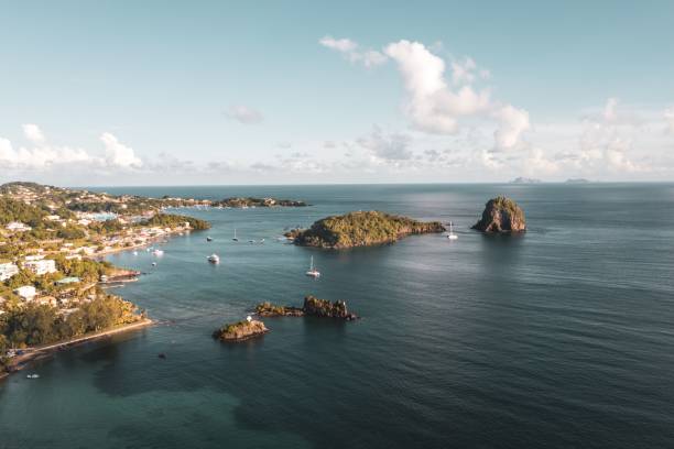 istock Scenic view of a small island surrounded by tranquil blue waters 1500946645
