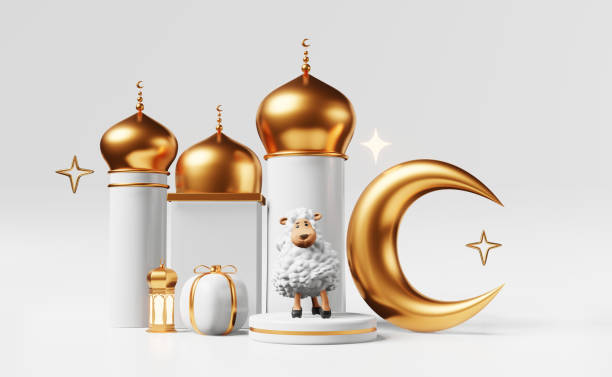 istock Islamic podium scene for product advertising 3d rendering. Ramadan, Eid al Adha, Raya Hari, Mawlid holiday sale template 1500950733
