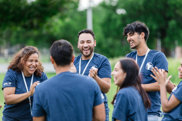 istock Multiracial team laughs at funny incident 1500955842