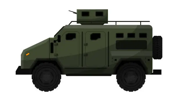 Vector illustration of Military production vector