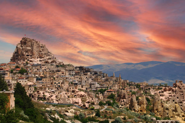 istock Cappadocia Uhisar Castle is a magnificent view at sunset. Nevsehir,Turkey 1500959013