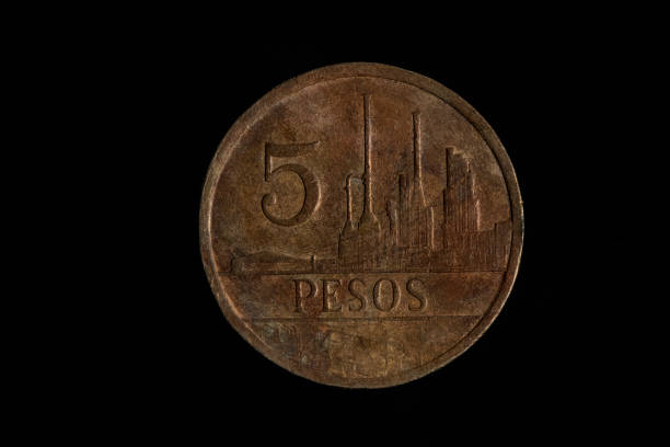 istock Colombian coins in closeup 1500964084
