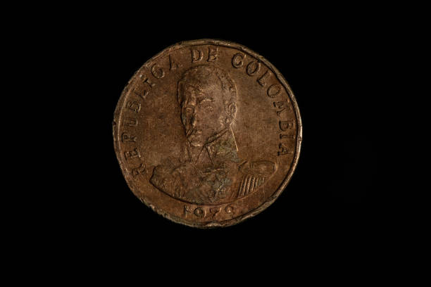 istock Colombian coins in closeup 1500964623
