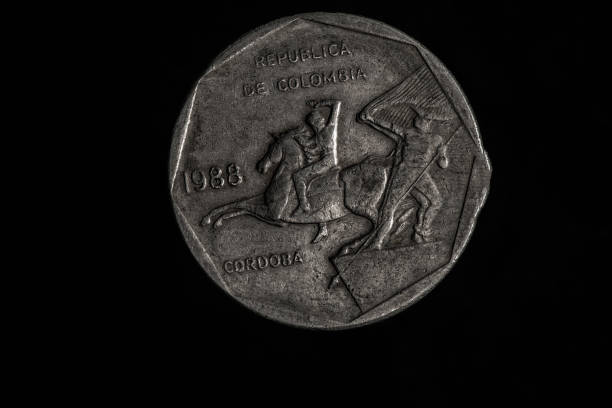 istock Colombian coins in closeup 1500964634