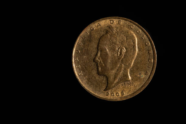 istock Colombian coins in closeup 1500964656