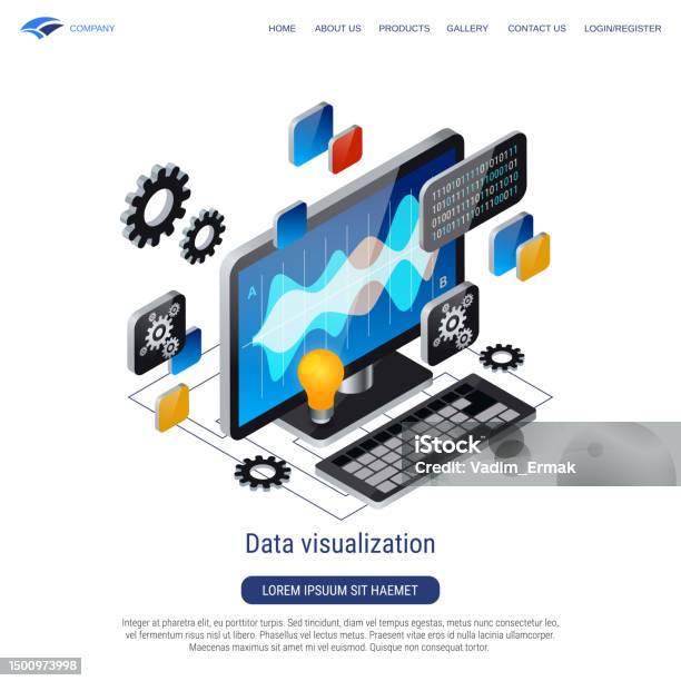 Data Visualization Vector Concept Stock Illustration - Download Image ...