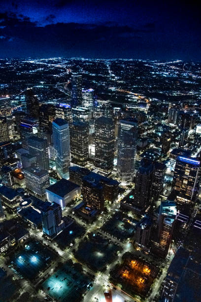 Above Downtown Houston at Night
