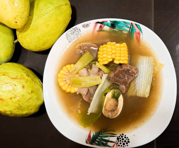 istock Bulalo, beef bone stew, mango, guava 1500981326
