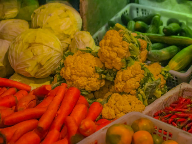 istock Colorful Display of Meticulously Arranged Vegetables 1501008498