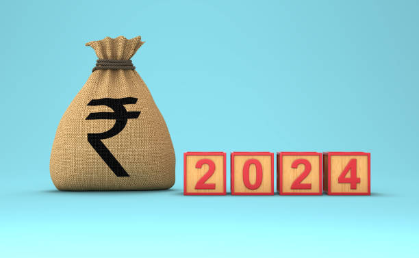 istock New Year 2024 Creative Design Conceptwith Indian rupee Symbol 1501020255