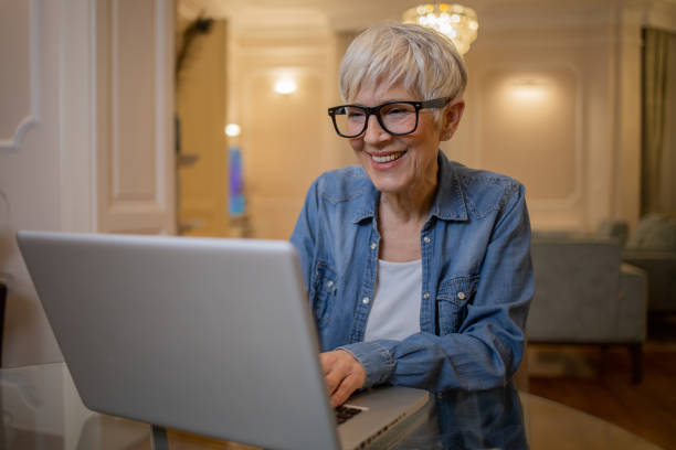 istock Senior woman working from home 1501023269
