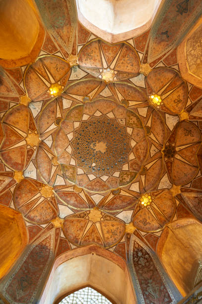 istock ceiling with islamic pattern and seamless traditional tiles. Selective focus 1501024558