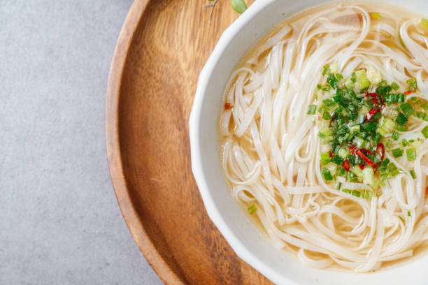 istock Vietnamese food rice noodle dish in a white bowl 1501030635