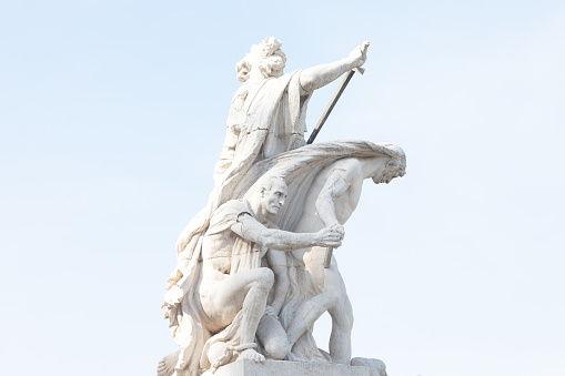 Rome, Italy 12.10.22. Altar of the Fatherland (Altare della Patria) known as the Monumento Nazionale a Vittorio Emanuele II or Il Vittoriano in Rome, Italy