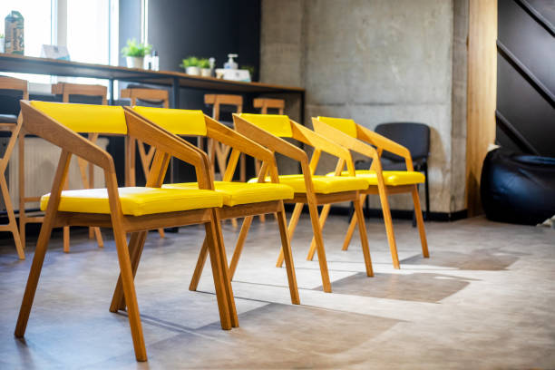 istock yellow office chairs in the conference room. modern office 1501032070