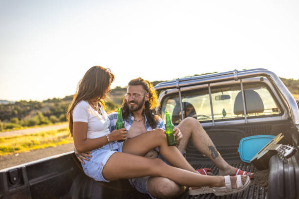 istock Love couple on a summer road trip 1501037298