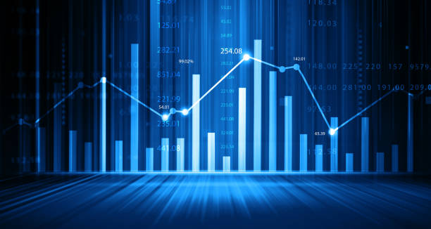 istock Stock market trading graph 1501047251