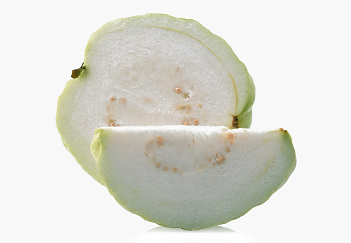 guava fruit isolated on white background.